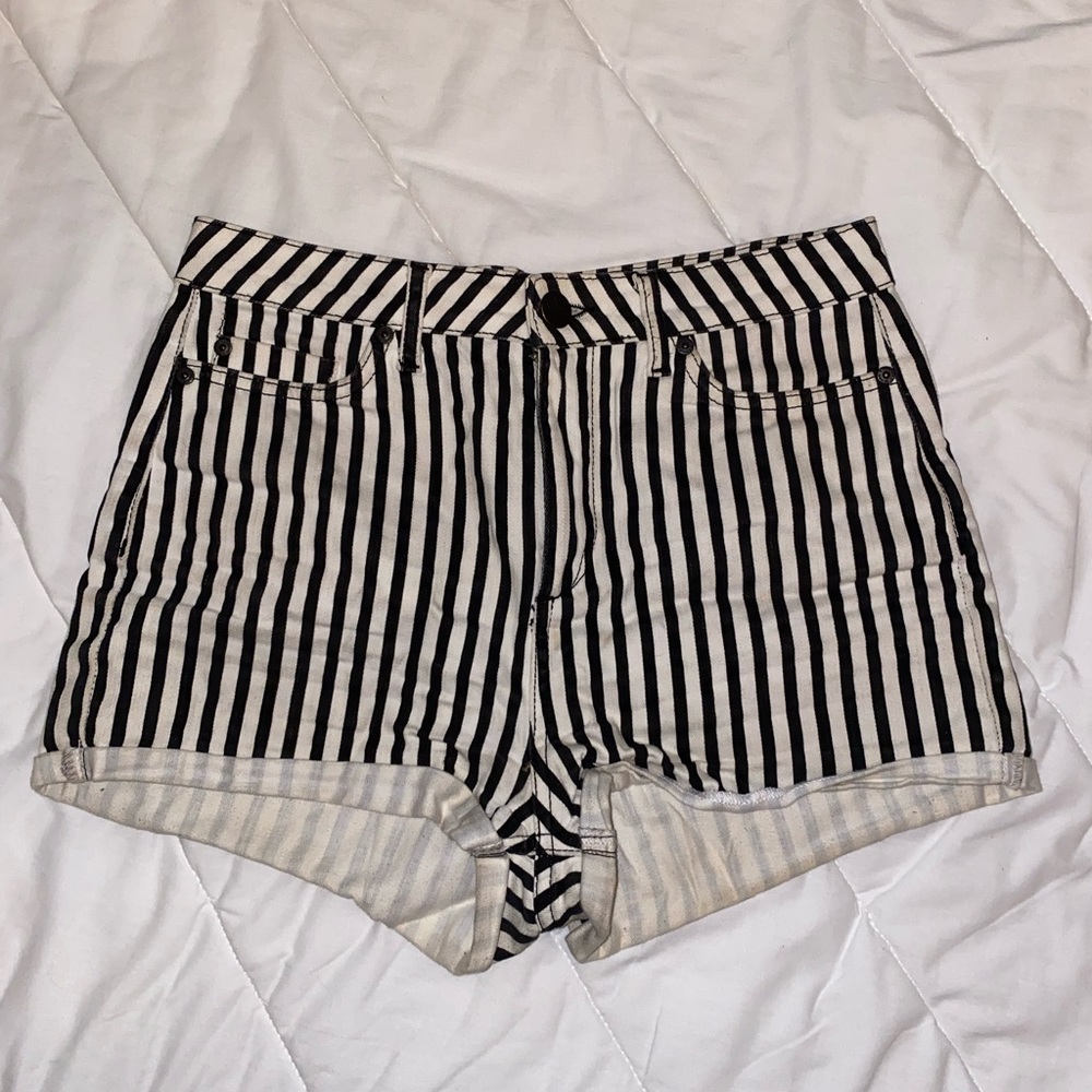 Black & White stripped shorts